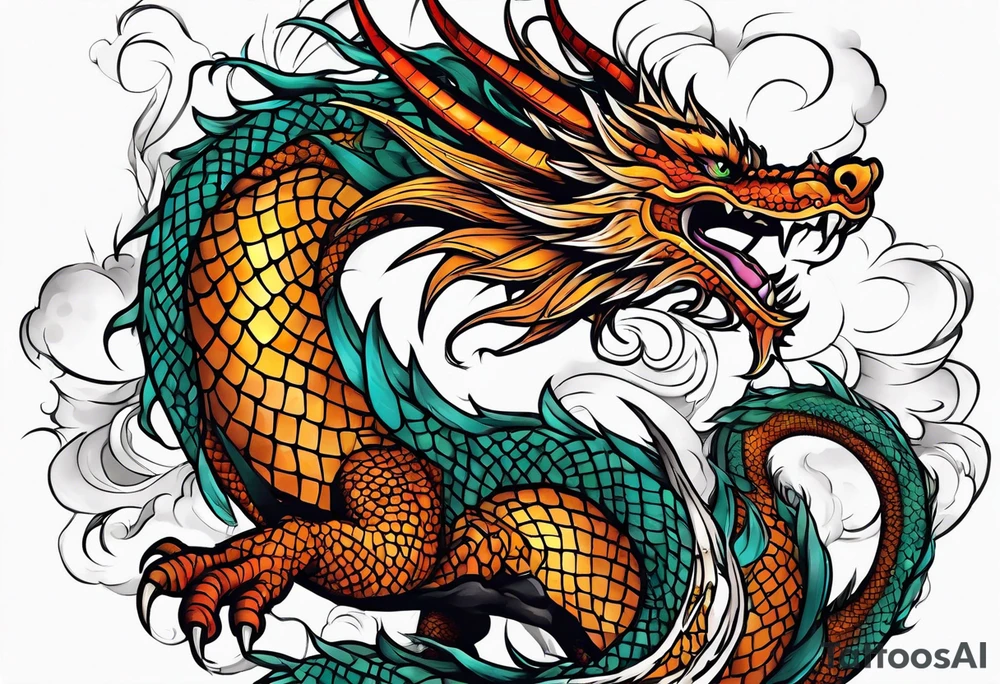 Dragon tattoo idea