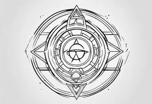 Cyber sigilism tattoo idea