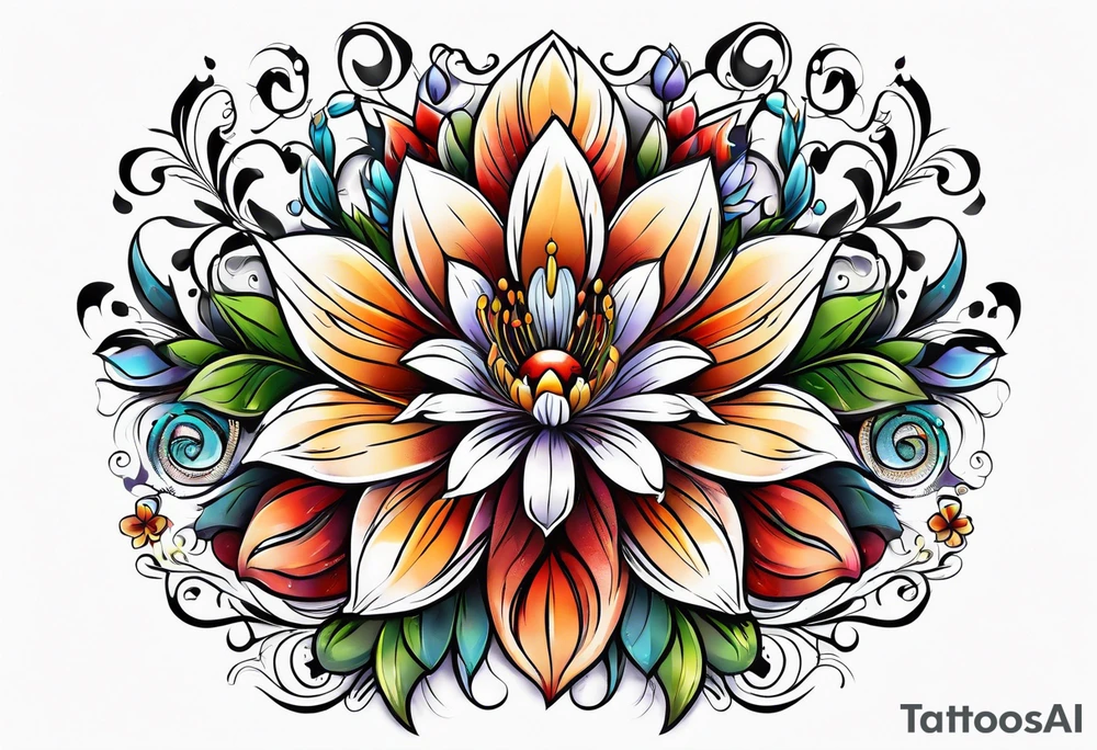 flower tattoo idea
