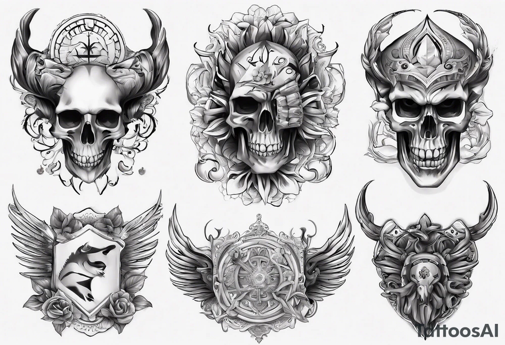 Тату рукав мужской tattoo idea