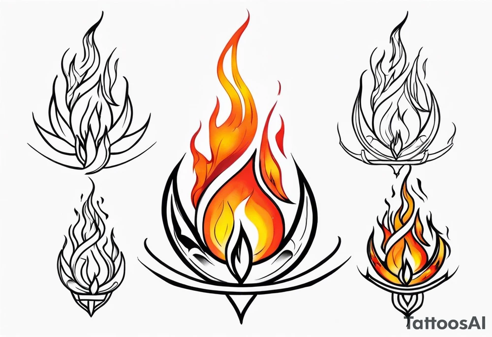 Fire tattoo idea