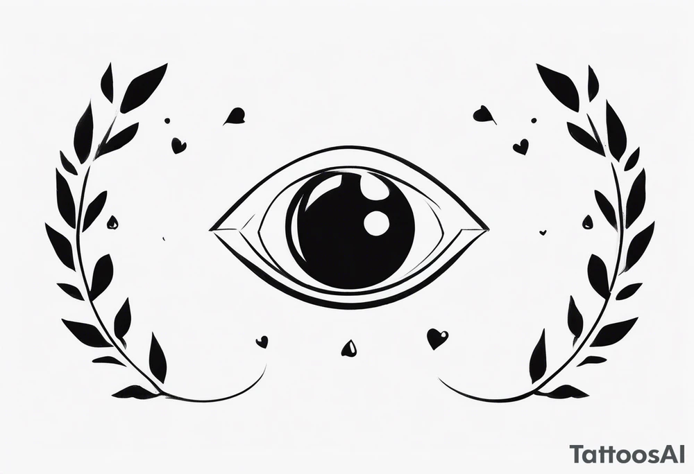a minimalist small dark tattoo to signify love, hate, fear and anger in men tattoo idea