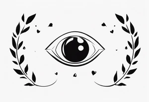 a minimalist small dark tattoo to signify love, hate, fear and anger in men tattoo idea