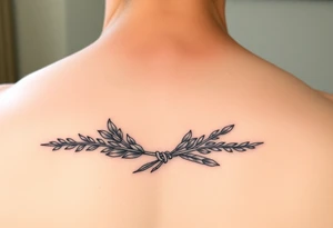 sage bundle underline tattoo idea