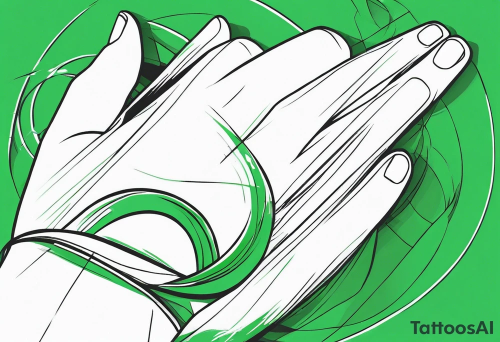 lines around wrist, abstract, green and black, covered from wrist to forearm, fully covered, no borders, blackwork, no people tattoo idea