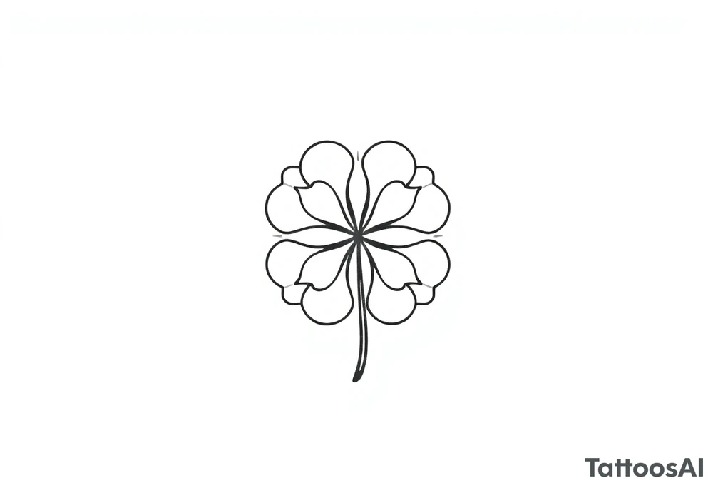 4-leaf clover tattoo idea