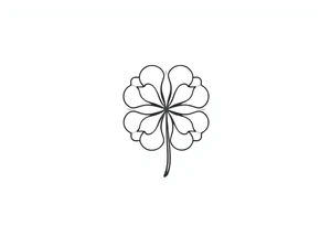 4-leaf clover tattoo idea