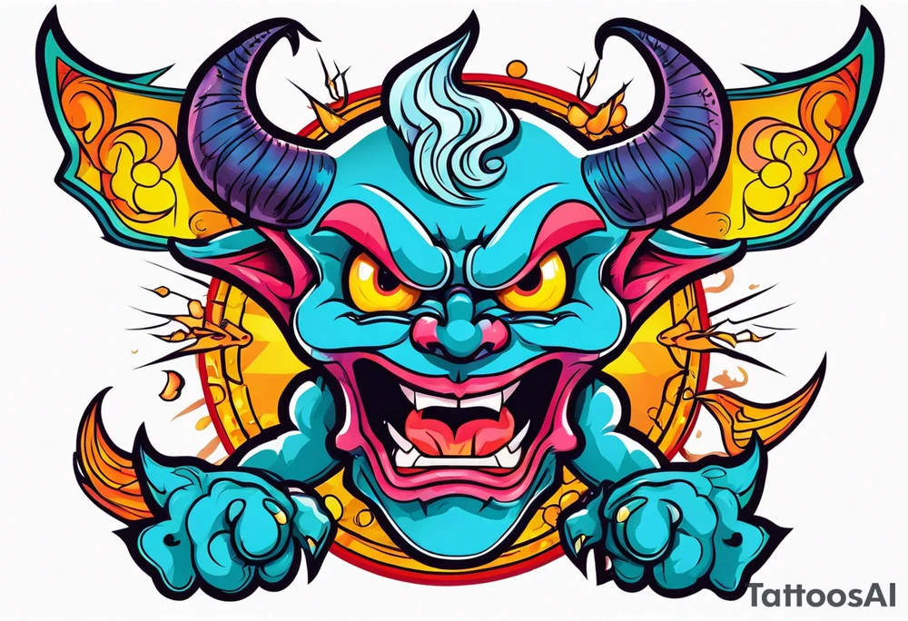 Demon time tattoo idea