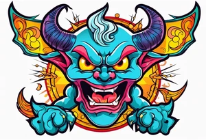 Demon time tattoo idea