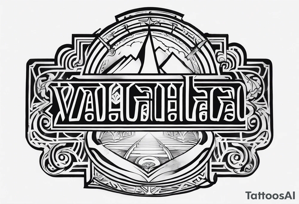 Valhalla stairs tattoo idea