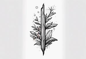 Driftwood sticks tattoo idea
