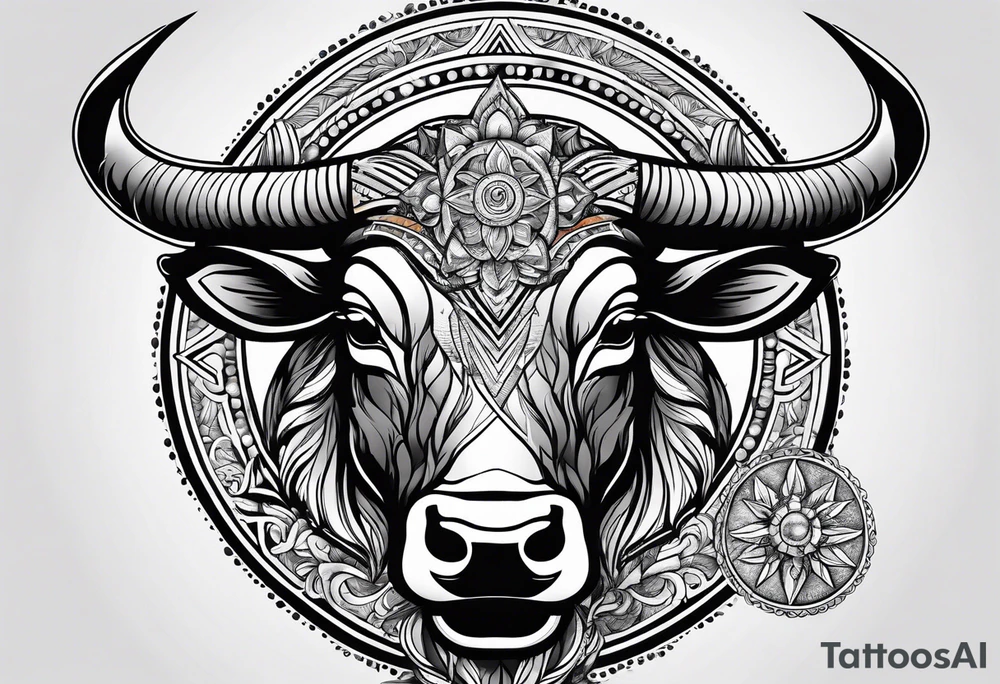Taurus sun tattoo idea