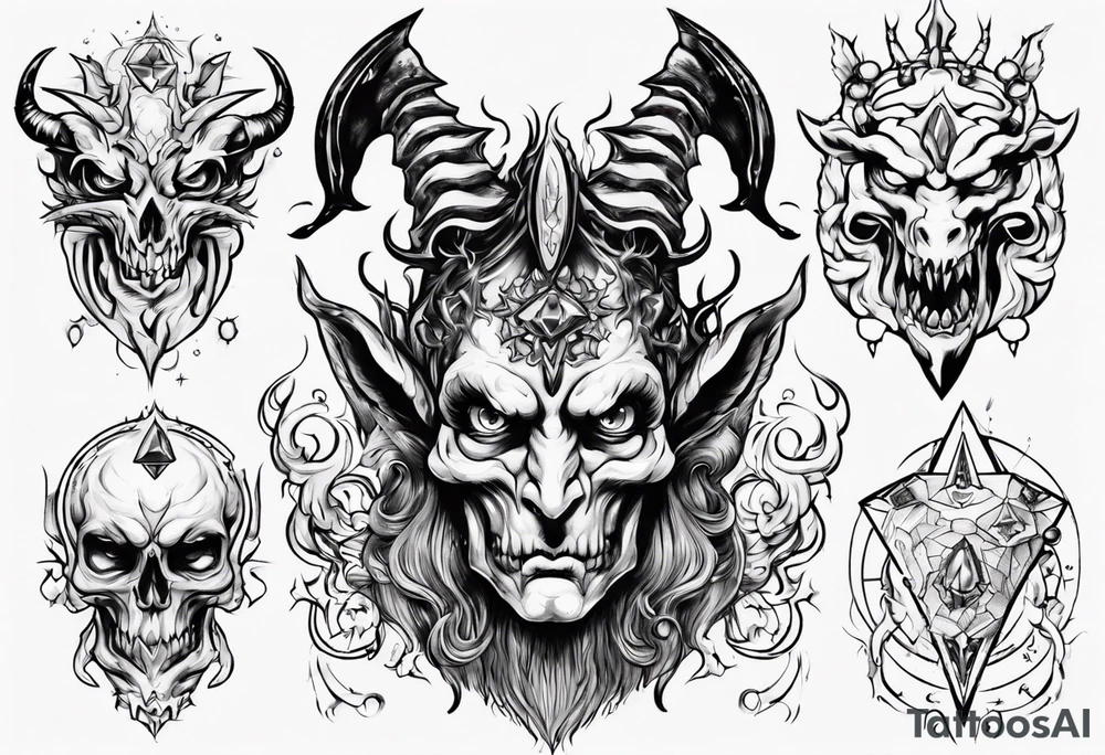 The Demon Stolas, a Prince of Hell who is obsessed with gems, knowledge of astrology and poisonous gems. tattoo idea