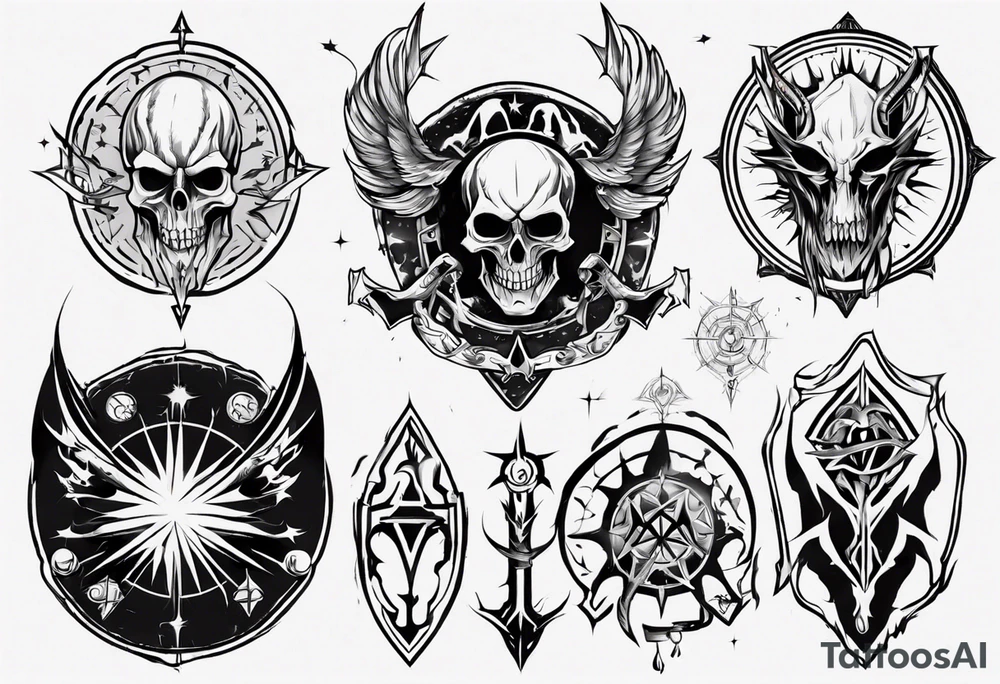 Warlock emblem tattoo idea