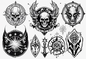 Warlock emblem tattoo idea