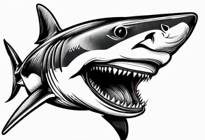 shark head tattoo idea