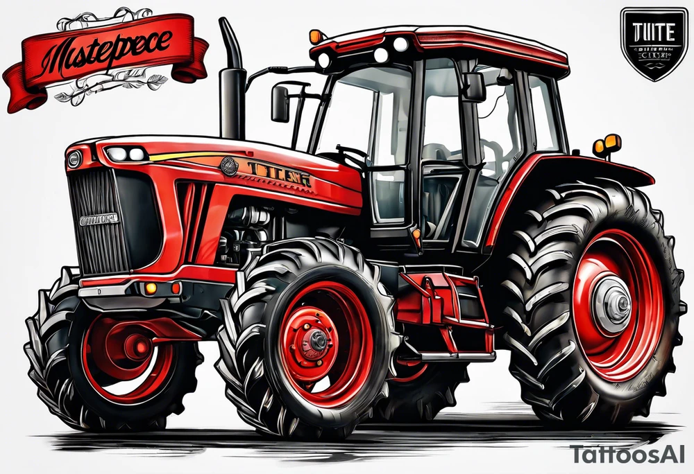 Tractor tattoo idea