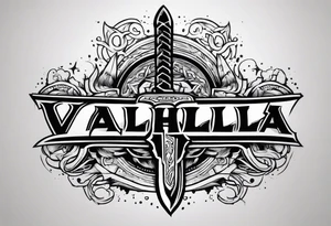 valhalla wounded sword berserker tattoo idea