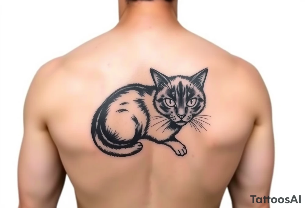 Black Cat tattoo idea