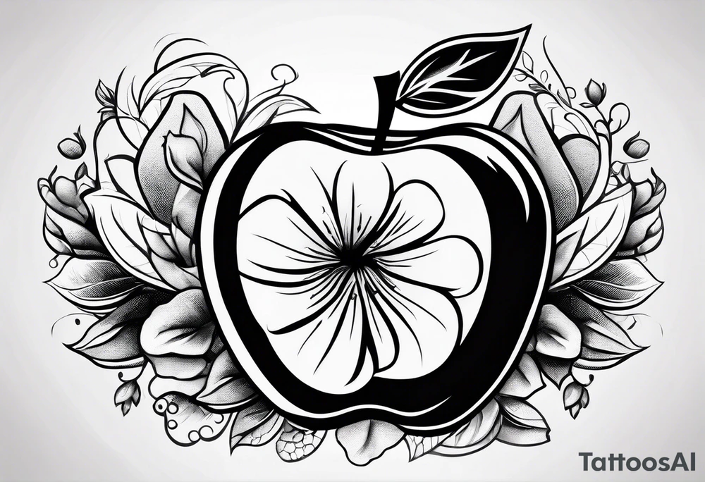 Teacher Apple tattoo idea