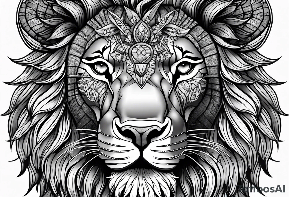 Lion from atlas tattoo idea