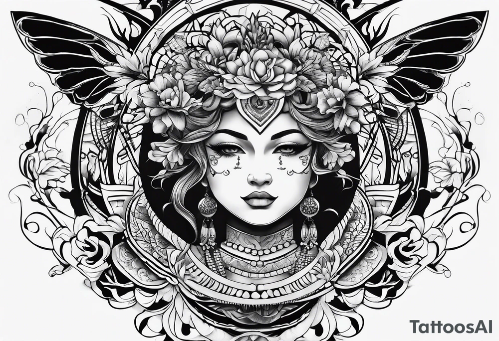 asso di denari tattoo idea