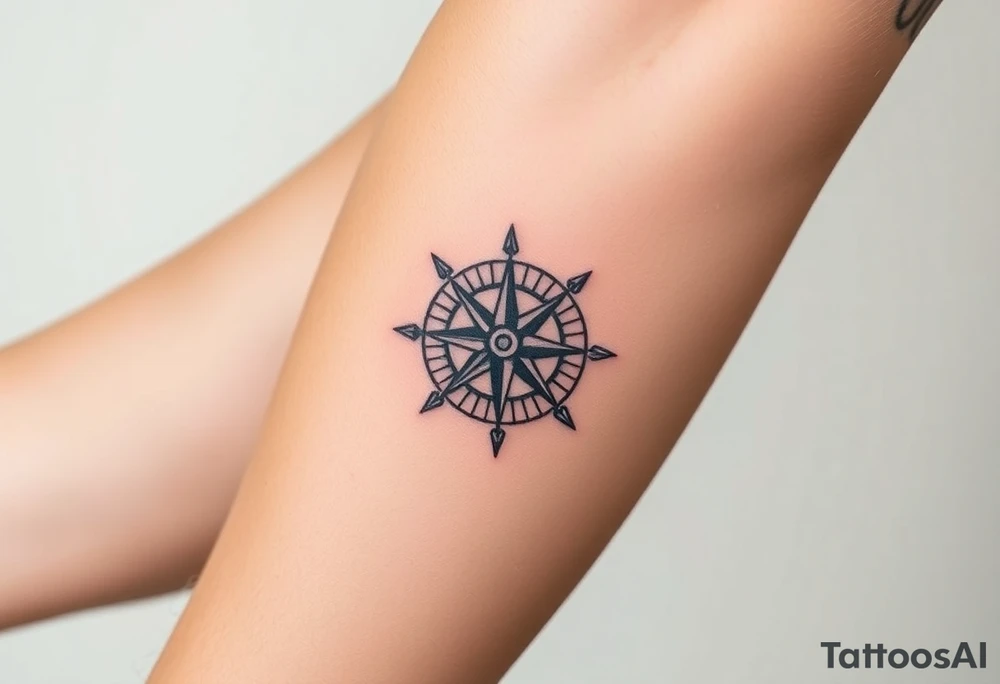 compass tattoo idea