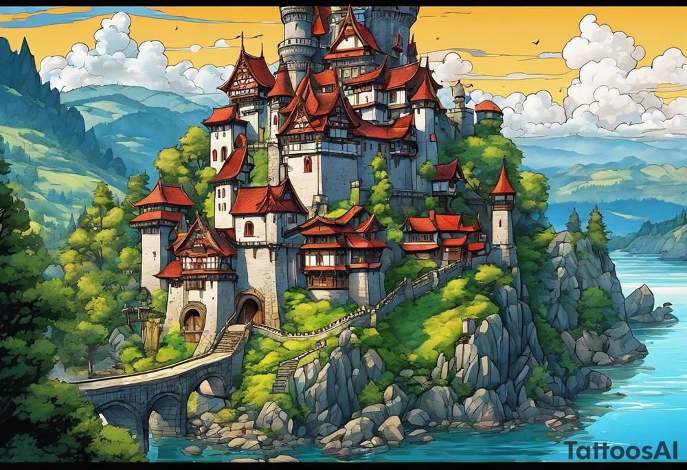 Howls Castle tattoo idea