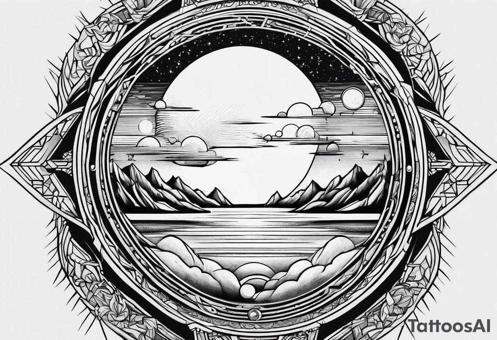 sacred moon tattoo idea