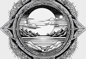 sacred moon tattoo idea