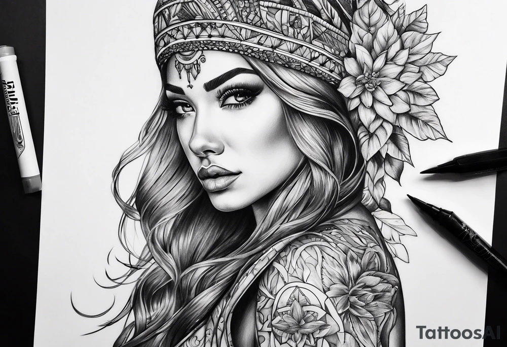 Never giving up tattoo idea