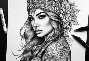 Never giving up tattoo idea