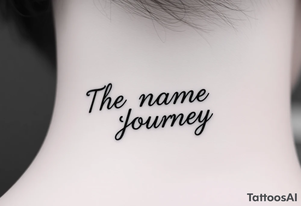The name Journey tattoo idea