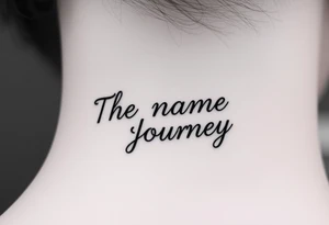 The name Journey tattoo idea