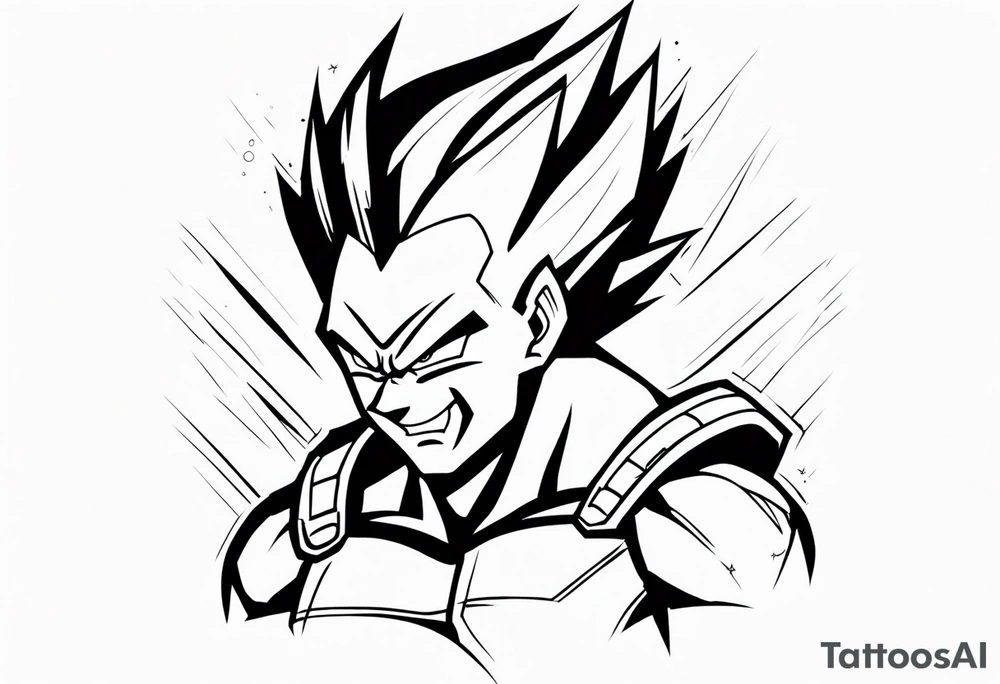 Vegeta tattoo idea