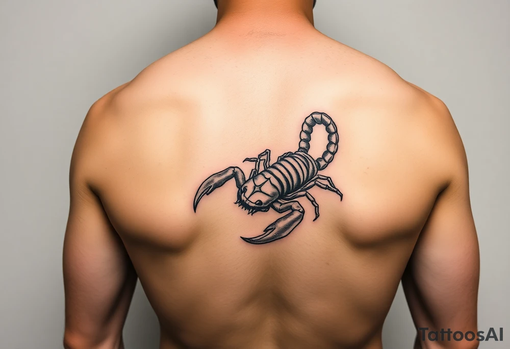 Spirit animal scorpion on right forarm tattoo idea
