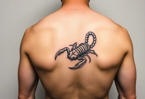 Spirit animal scorpion on right forarm tattoo idea