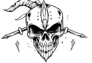generate me the white knights of americas gang brand. tattoo idea