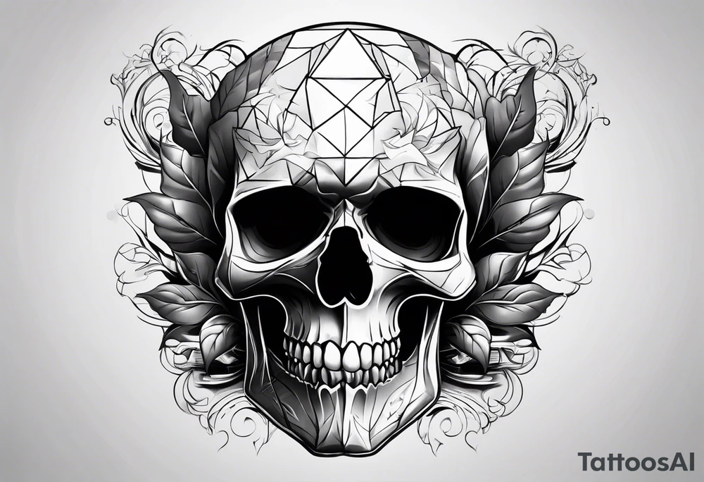 Smoke skull tattoo idea