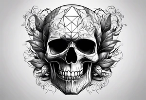 Smoke skull tattoo idea