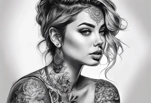 Dark 

On the top of one shoulder. tattoo idea