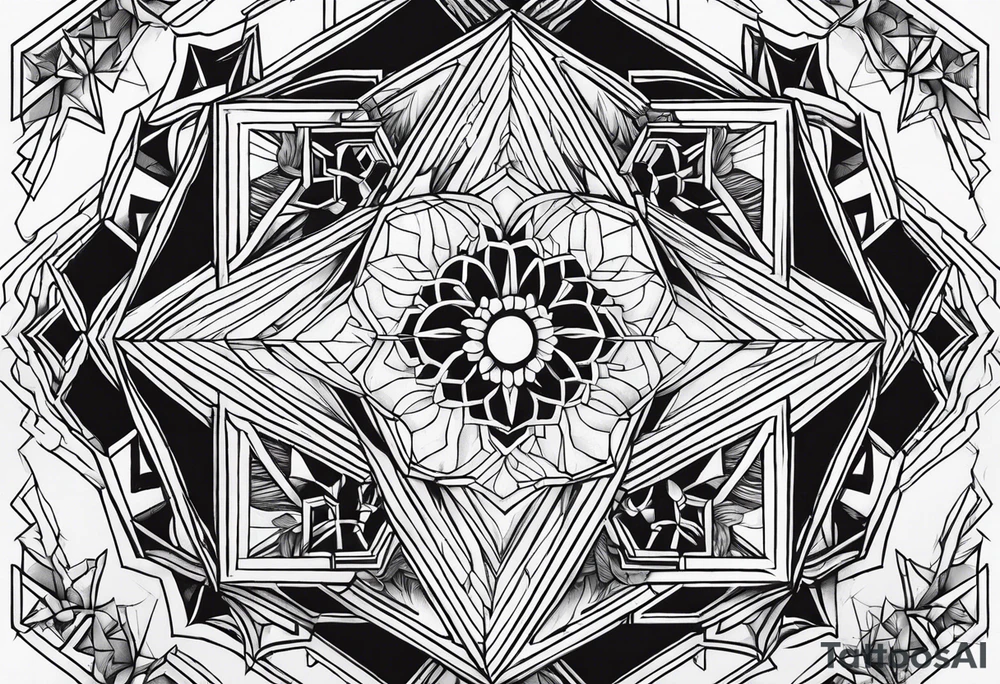 To work off hexagon tattoo idea