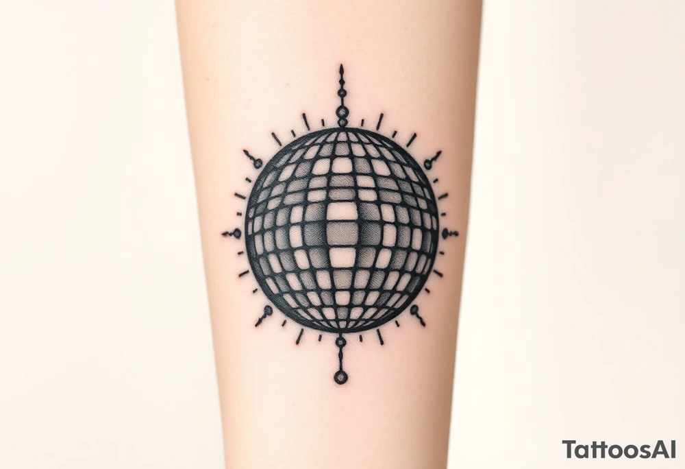 disco ball tattoo idea