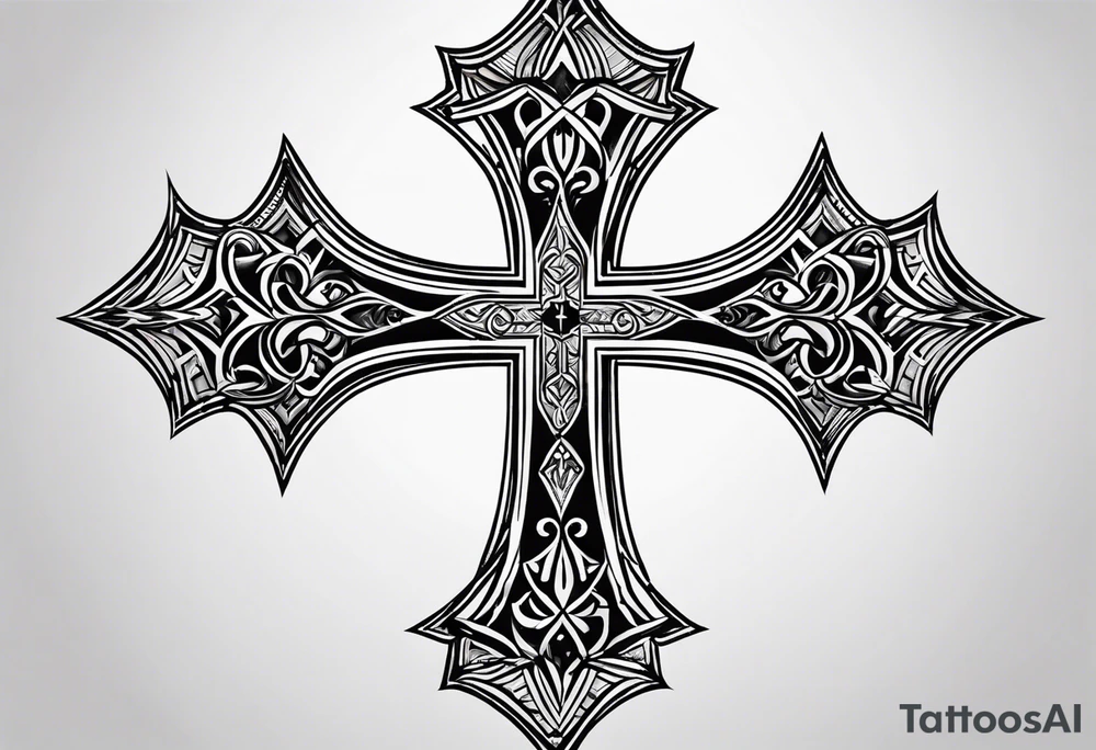 Coptic cross tattoo idea