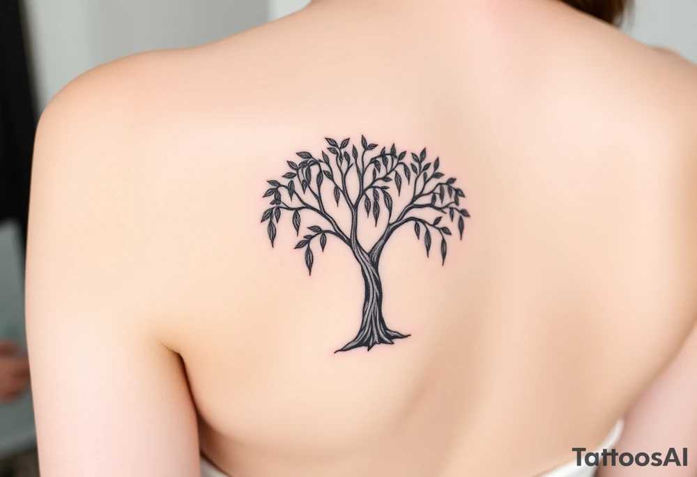 Wheepimg willow tree tattoo idea