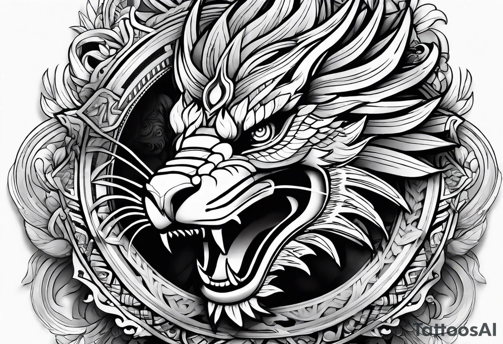 quetzalcoatl sleeve tattoo idea