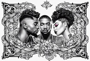 Dejuan & Jeshonda 
est. 2024
written in cursive tattoo idea