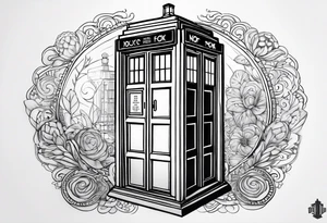 Doctor who tardis tattoo idea