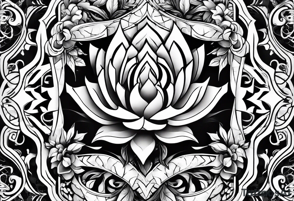 фигура с демоном tattoo idea