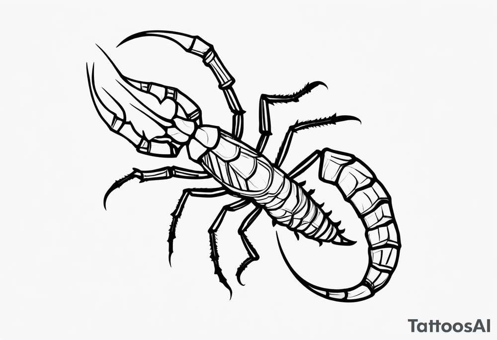 small Julia scorpion tattoo idea